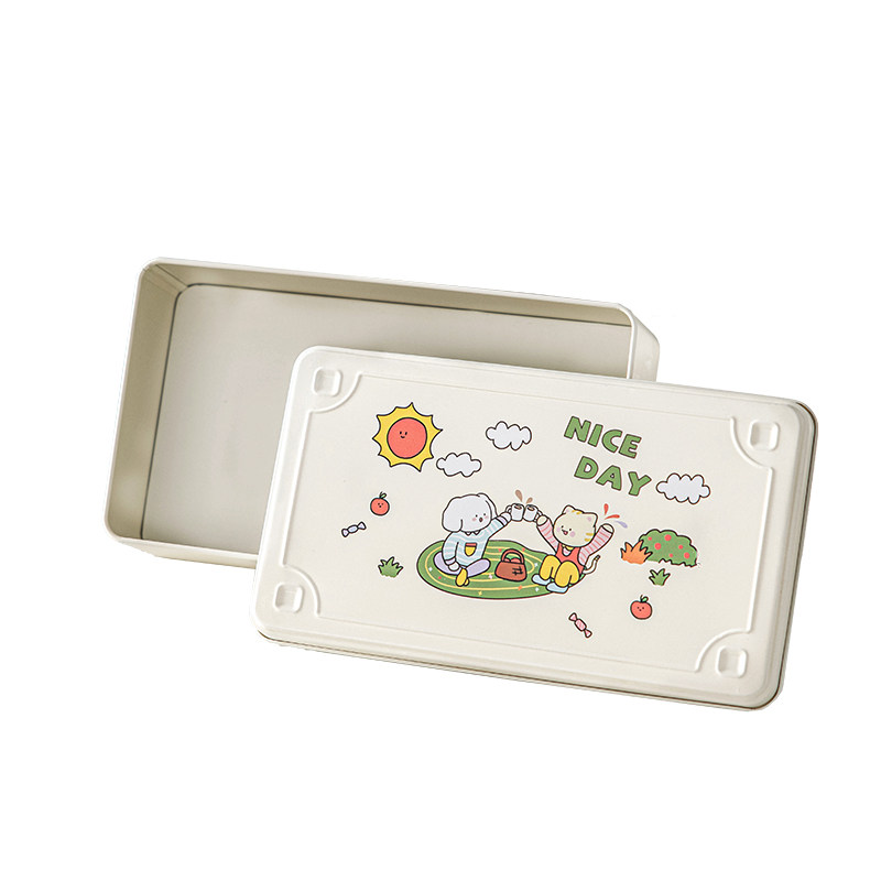 糖果礼盒空盒包装礼品物长方形马口铁罐伴手ins风饼干烘焙打包