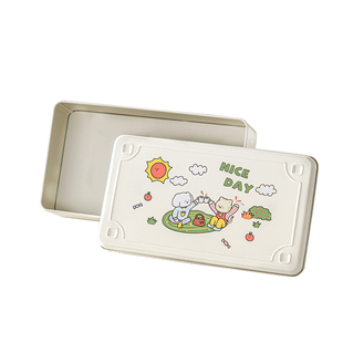 糖果礼盒空盒包装礼品物长方形马口铁罐伴手ins风饼干烘焙打包