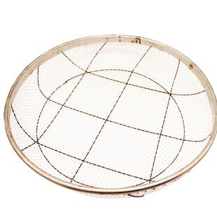 筛子过滤网筛有孔筛网家用沙子大号晒菜老式铁网钢丝花土筛晾晒