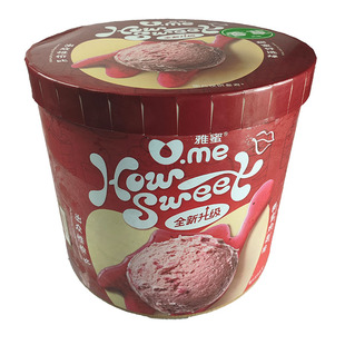 雅蜜大桶冰淇淋4kg餐饮打球奶茶香草草莓冰激凌大桶装商用雪糕