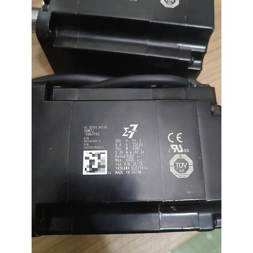 议价可维修安川伺服电机SGM7J08A7C6S750W功率200V三相供电4.4A电