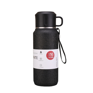 316不锈钢子弹头学生保温杯户外便携男车载泡茶保温壶大容量1.5升