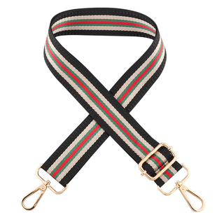 加宽包带宽肩带配件单肩斜挎包包带子女背包带纯黑色尼龙帆布替换