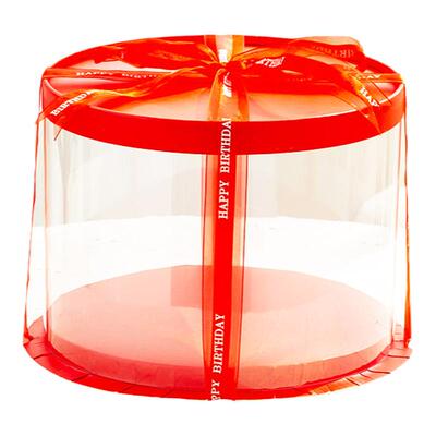 鸿洲烘焙包装圆形透明蛋糕盒子16