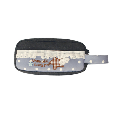 VANWALK/出走裙边文具袋手提笔袋