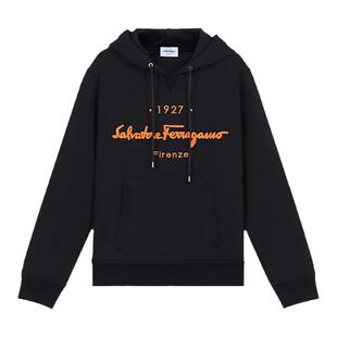 Ferragamo菲拉格慕 男士棉质加绒款连帽卫衣运动衫 120664