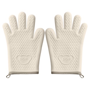 防烫手套隔热加厚耐高温硅胶厨房烤箱专用防滑防热微波炉烘焙手套