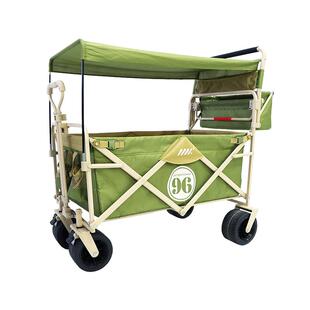 MK露营车推拉儿童推车营地车高景观遮阳野营车户外折叠小拉车拖车