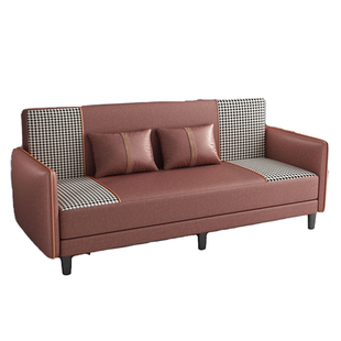 出租房公寓双人可折叠沙发床家用简约客厅卧室免洗科技布沙发北欧