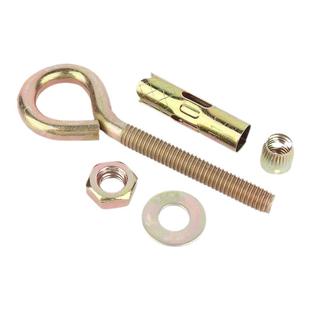 铁彩锌膨胀螺丝挂钩大全吊钩304不锈钢羊眼带圈拉爆吊环膨胀螺栓