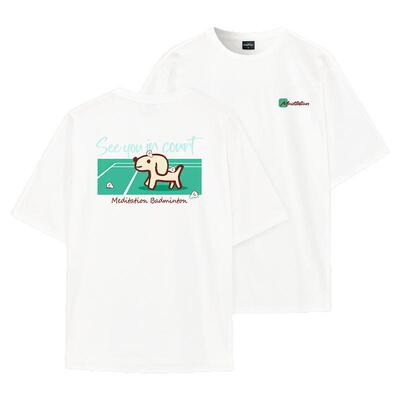 韩国2025春夏meditation新品羽毛球服短袖男女同款运动速干T恤12