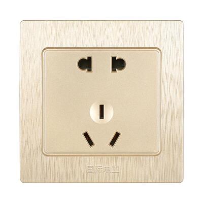 86型家用开关面板墙壁暗装一开五孔多孔二三插座带usb16a电源套餐