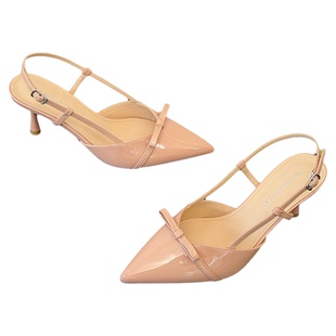 蝴蝶结高跟包头凉鞋女2026新款夏外穿配裙子仙女风气质后绊带单鞋