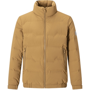 七匹狼鹅绒羽绒服男士2025新款秋冬季加厚棉服短款立领外套男装潮