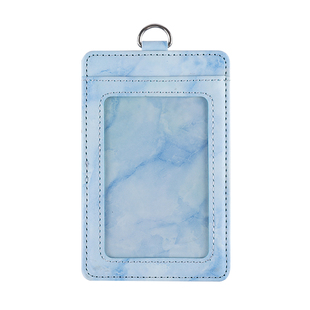 PU工作牌卡套带易拉扣挂绳工作证胸牌胸卡识别证套吊牌ins风公交卡保护套学生饭卡校园门禁证件伸缩吊绳工牌