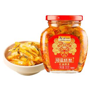 乌江榨菜300g克轻盐涪陵开味红油榨菜萝卜下饭菜瓶装下饭咸菜家用