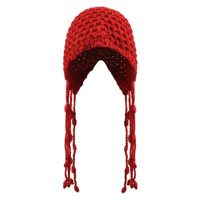 法国蒙田旅游流苏球针织雷锋帽