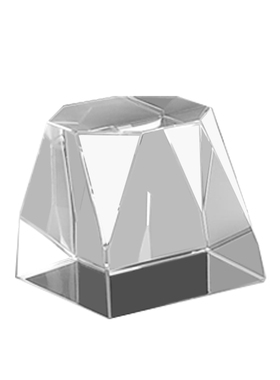 玻璃定制异形刻字内雕水晶方块