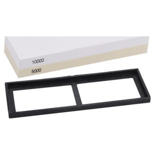 白玉刚磨刀石10000目超细磨石家用菜刀粗细双面厨房开刃油石4000