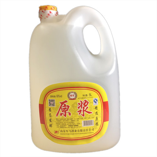 军马酒原浆酒 东营产地60度粮食酒 5升桶装白酒散酒固态发酵酒