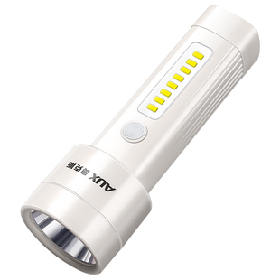 奥克斯手电筒充电式耐用家用超长续航强光超亮户外小便携迷你儿童