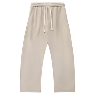 GWIT 冬季重磅加绒cleanfit运动卫裤保暖美式休闲裤加厚弯刀裤男