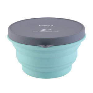 日本硅胶可折叠碗出差便携式餐具户外旅游可伸缩野餐碗防摔泡面碗