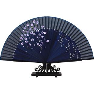 礼盒古风折扇女式旗袍舞蹈随身便携折叠开合口袋国风小扇子高颜值