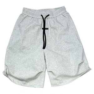 潮牌重磅棉感松紧腰短裤男高街痞帅七分裤宽松百搭休闲运动六分裤