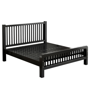 铁艺床双人床家用卧室1米8加粗加厚不锈钢床架铁架单人床出租房用