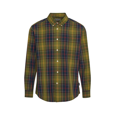 Barbour Taggon Tartan OS Fit 男士宽松格子长袖衬衫