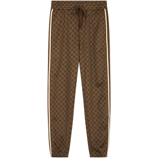 BM欧货潮牌男装高端复古满花卫裤男潮牌复古满花痞帅运动休闲裤子