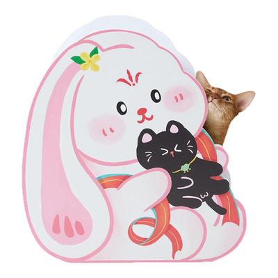PAPERPARK猫抓板猫窝一体月兔双层窝猫玩具猫爪板耐磨爪不易掉屑