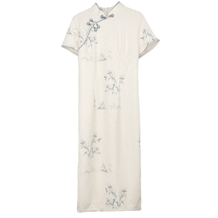 《玉竹》温婉复古民国风素雅旗袍2026年夏季新款新中式少女改良