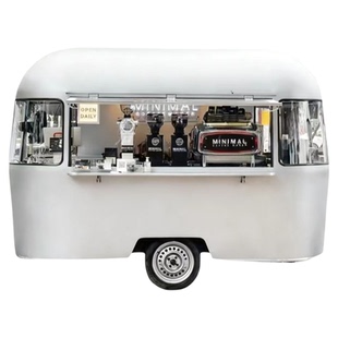 网红拖挂调酒精酿啤酒摆摊车移动咖啡奶茶饮品售卖车户外小吃餐车