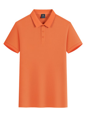 爱马仕橙POLO衫定制工作服t恤