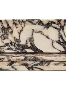 轻奢天然大理石花器摆件客厅玄关电视柜装饰品轻奢高级感家居饰品