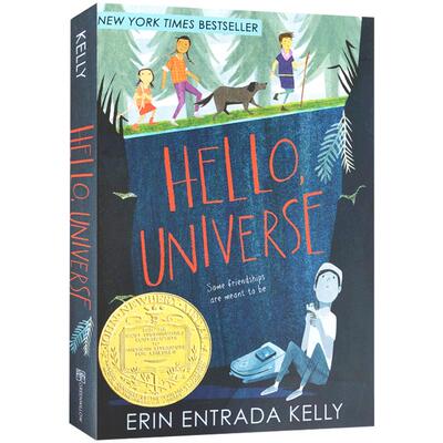 预售你好宇宙Hello, Universe英文原版进口2018纽伯瑞金奖儿童文学小说插图故事书Erin Entrada Kelly青少年成长课外阅读物送音频