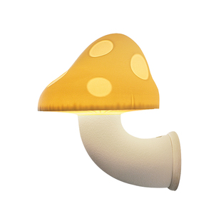 蘑菇灯免布线充电感应小夜灯法式复古壁灯创意个性艺术卧室装饰灯