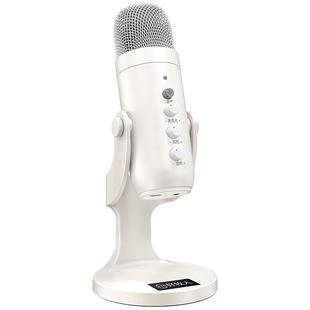 台式电脑麦克风直播专用usb话筒电容收音主播K歌录音设备手机声卡