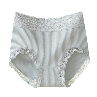 高腰纯棉三角裤女士内裤收腹