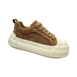 舒适透气反绒皮厚底面包鞋男士系带设计感休闲鞋百搭板鞋舒适男鞋