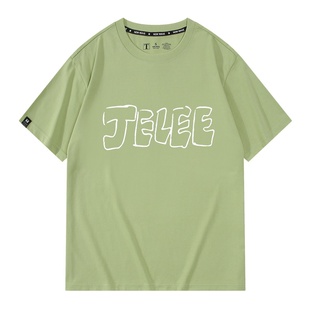 夜晚的水母不会游泳周边JELLE酱山之内花音同款cos纯棉短袖T恤男