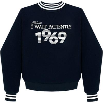 HONORE古月条纹领口卫衣