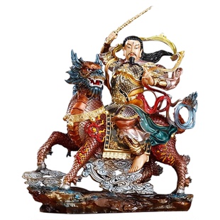 纯铜雷祖天尊九天应元雷声普化天尊神像坐骑长生大帝家用供奉摆件