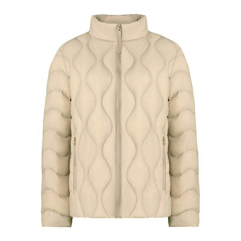 鸭鸭短款小立领羽绒服女