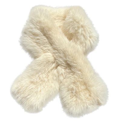 兔毛围巾加厚保暖皮草围脖毛领子