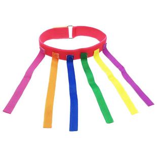 幼儿园儿童揪尾巴抓腰带扯辫子玩具户外运动亲子互动躲避追赶游戏