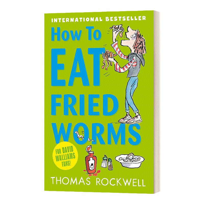 英文原版 How To Eat Fried Worms 如何吃炸虫 炒虫子 蠕虫 毛虫 托马斯洛克威尔 Thomas Rockwell 炸虫总动员 进口英语原版书籍