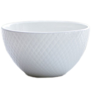 妙HOME 浮雕 米饭碗 骨瓷日式 纯白碗 无铅高品质小碗 家用高骨瓷